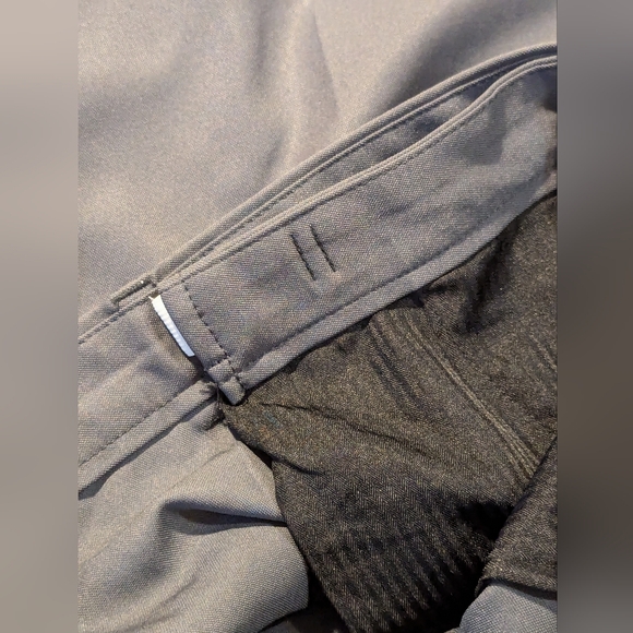 Haggar COOL 18 PRO FLAT FRONT Gray Comfort Waist Golf Sports 9" Shorts Size 38 - Picture 4 of 5